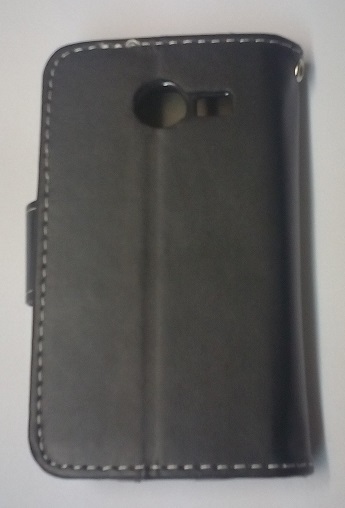 Samsung Galaxy Pocket 2 G110 - Δερμάτινη Θήκη Stand Πορτοφόλι με Πίσω Κάλυμμα Σιλικόνης Μαύρο (ΟΕΜ)