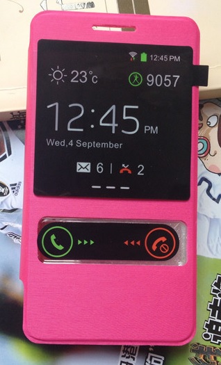 Samsung Galaxy s II i9100 / Plus i9105 - S-View Smart Case With Battery Cover Pink (OEM)