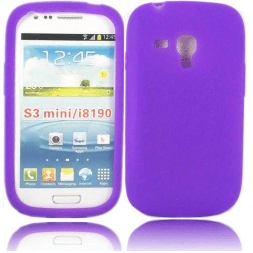 Samsung Galaxy S 3 mini i8190 Purple Silicone Case