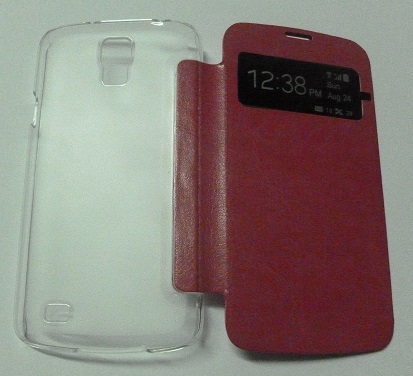 Samsung Galaxy S4 Active i9295 - Δερμάτινη Θήκη Βοοκ Με Πλαστικό Πϊσω Κάλυμμα Φούξια (OEM