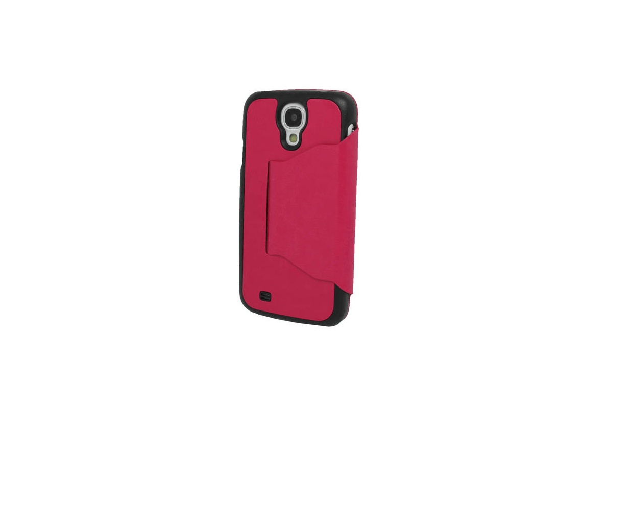 Samsung Galaxy S4 i9500 Hard Leather Case Lychee style With Back Cover Hot pink