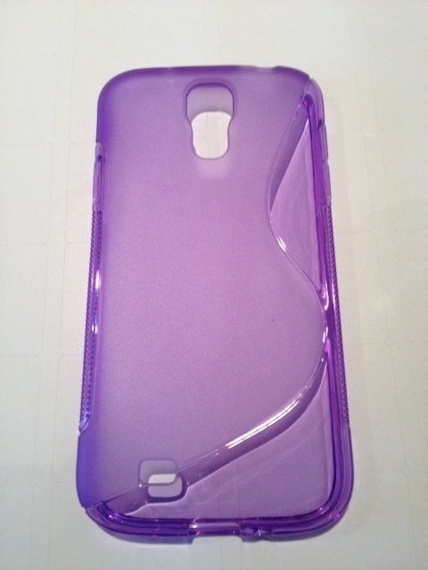 Samsung Galaxy S4 i9505 Θήκη Σιλικόνης TPU Γραμμής S - Μωβ