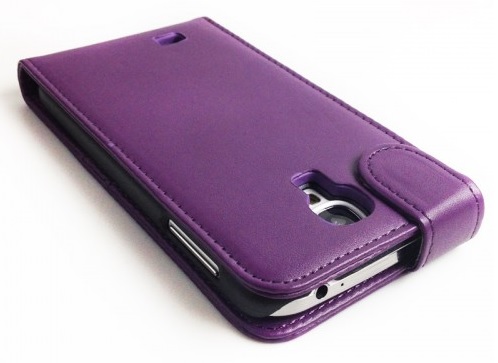 Samsung Galaxy S4 I9505 - Leather Flip Case Purple (OEM)