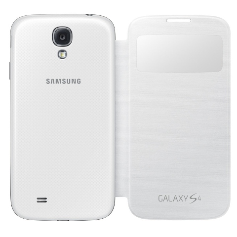 Case Samsung Galaxy S4 S-View Flip Cover (White)