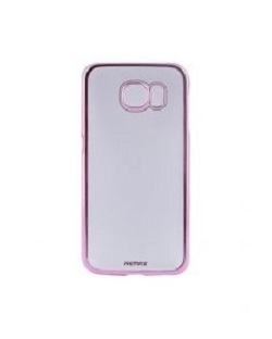 Samsung Galaxy S6 G920F - Remax Clear Slim Θήκη Πλαστικό Πίσω Κάλυμμα Διαφανές/Ροζ RM2-065-PNK