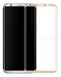 Samsung Galaxy S8 G950F - Full Screen Protector Tempered Glass Gold (OKMORE)
