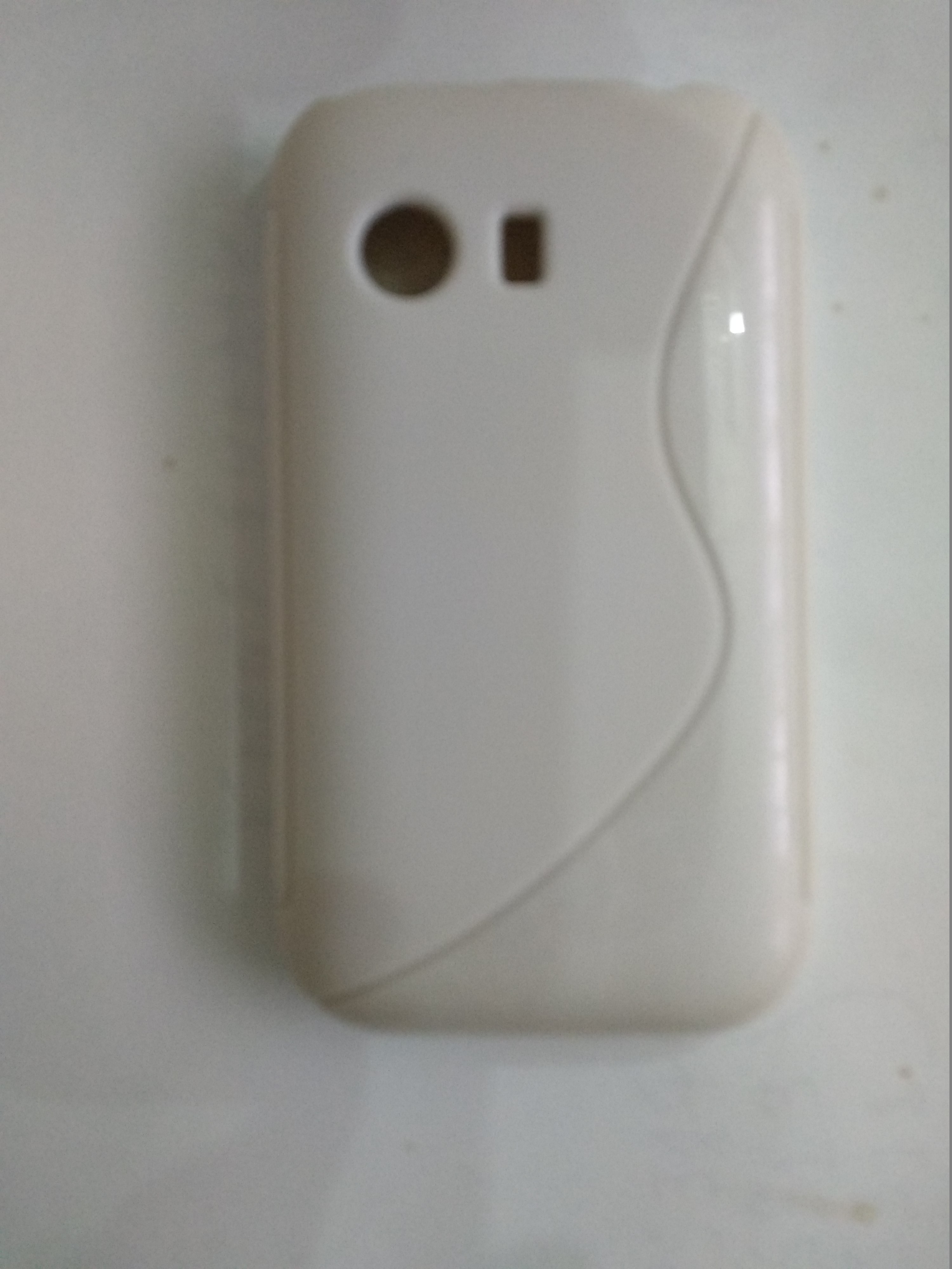 Samsung Galaxy Y S5360 TPU Gel Case - Light S-Line (White) (OEM)