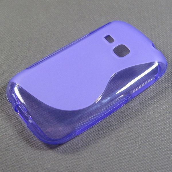 Purple Gel Case for Samsung Galaxy Young S6310 / Duos S6312