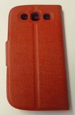 Samsung Galaxy S 3 (I9300) Leather Flip Case with Window & Silicone Back Cover (Red) (OEM)