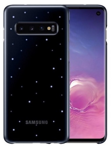 Samsung Galaxy S10 LED Lighting Effect Back Cover (Black) (EF-KG973CBEGWW)