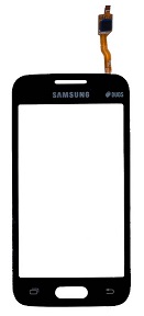 Samsung Galaxy Trend 2 Lite (SM-G318H) Black Type A Touchscreen Digitizer Assembly with Adhesive (Duos Logo) (Bulk)