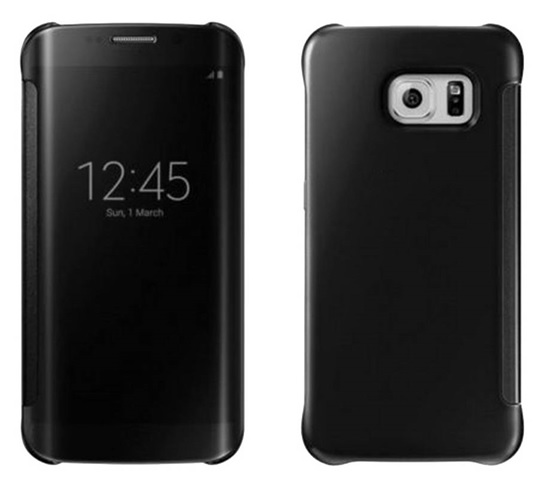 Ancus Mirror Book Case for Samsung Galaxy S6 (SM-G920F) (Black) (Ancus)