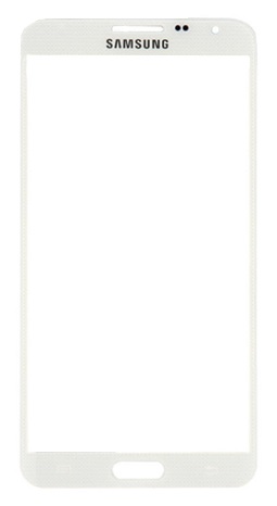 Samsung SM-N7505 Galaxy Note 3 Neo Front Glass Lens With Adhesive in White (OEM) (BULK)