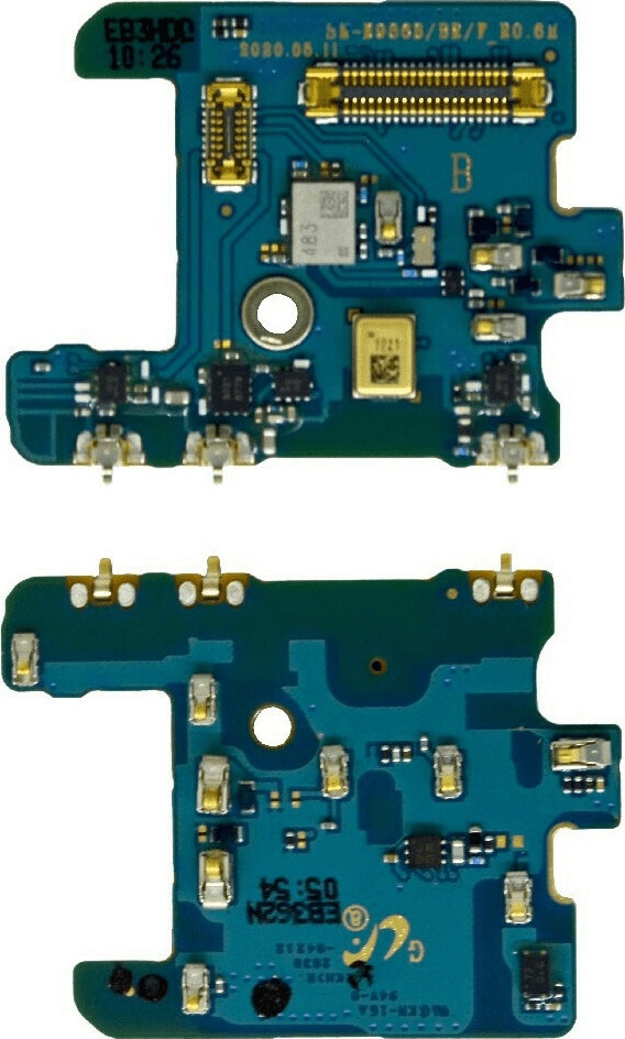 Samsung Πλακέτα Sub-PBA με Επαφή Φόρτισης & Μικρόφωνο (Galaxy Note 20 Ultra)