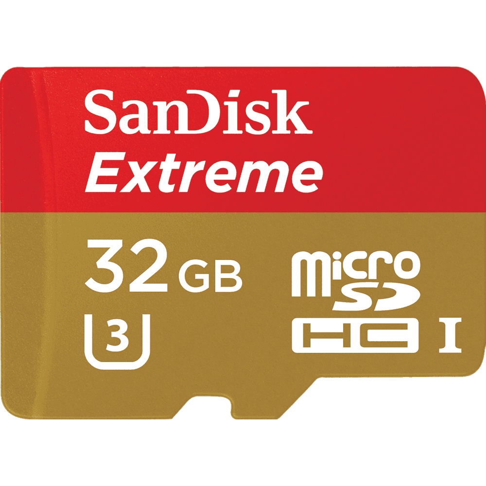 SanDisk Extreme microSDHC/microSDXC UHS-I Card with SD Adapter (32GB, 90MB/s) (SDSQXNE-032G-GN6MA)
