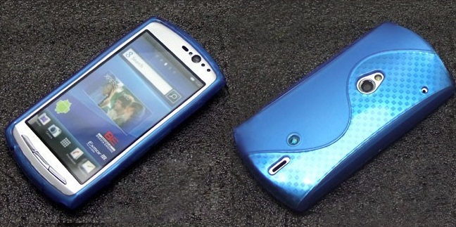 Silicon TPU gel case for Sony Ericsson Xperia Neo/ Neo V Blue