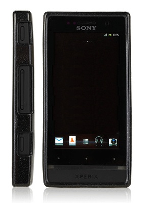 Silicon TPU Gel case for Xperia U Black
