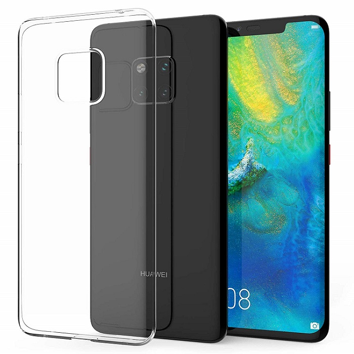 Huawei Mate 20 Pro Transparent Silicone Back Cover Case (OEM)