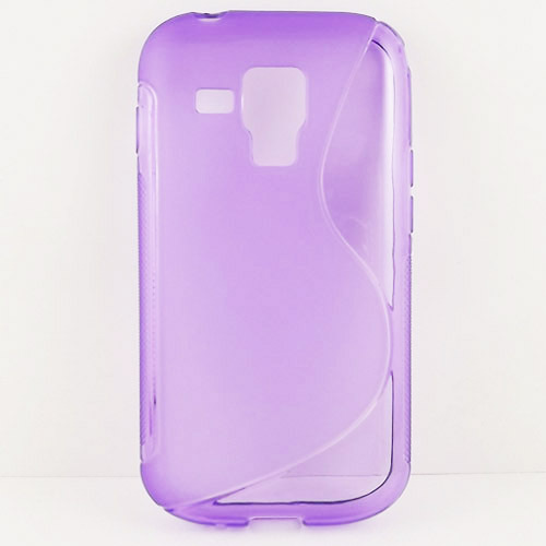 Silicone Case for Galaxy S Duos S7562 Purple