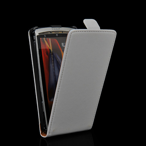 Sony Ericsson Xperia Arc / Arc S Flip Case - White X12