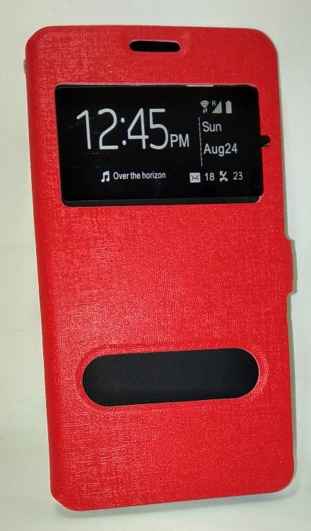 Sony Xperia C4 Leather Wallet Case (Red) (OEM)
