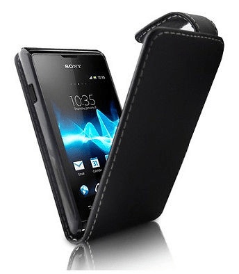 Sony Xperia E Dual Flip Leather Case (Black) (OEM)