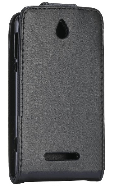 Sony Xperia E Dual Flip Leather Case (Black) (OEM)