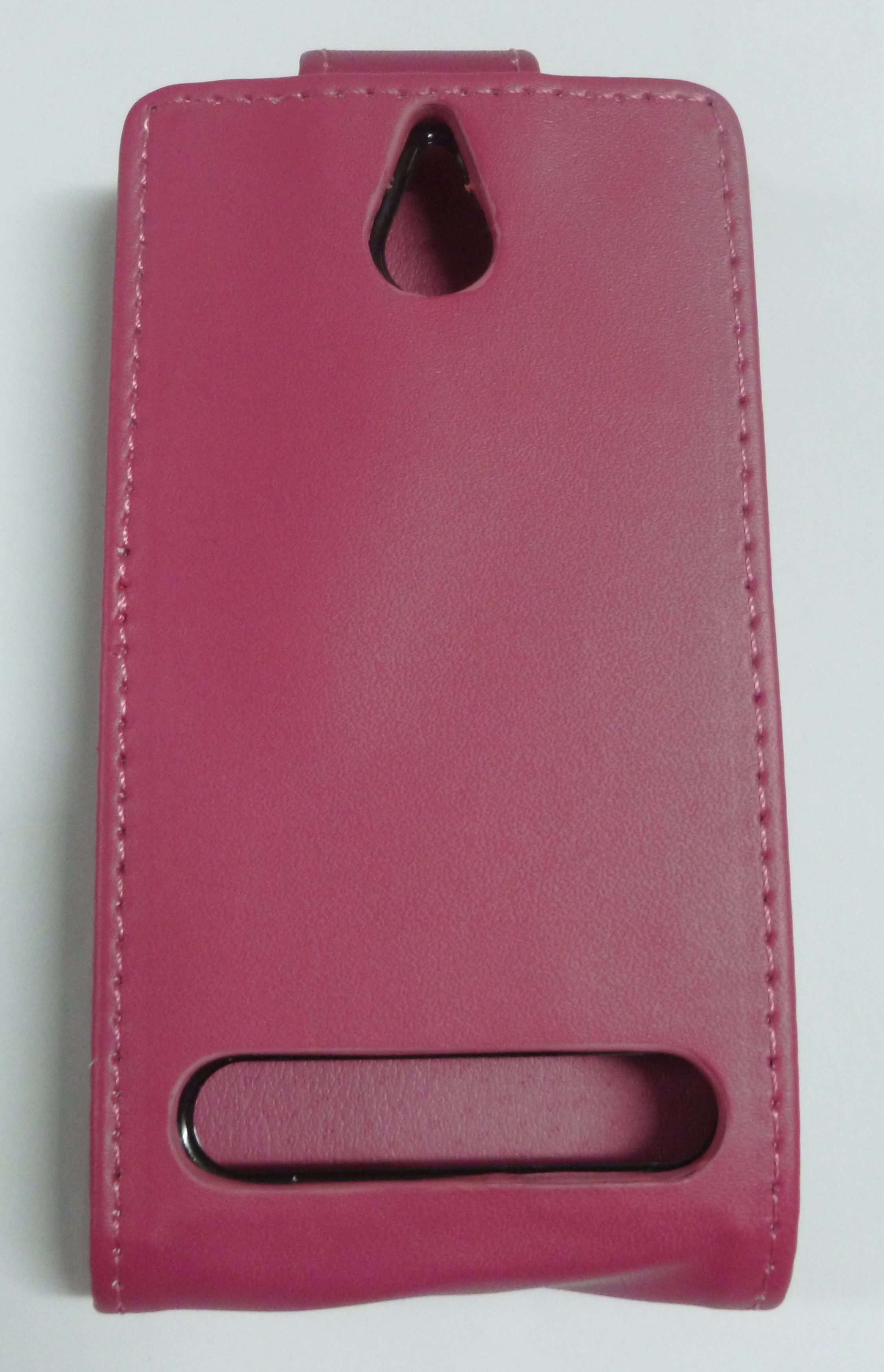 Sony Xperia E1 / E1 Dual - Δερμάτινη Θήκη Flip Ρόζ (ΟΕΜ)