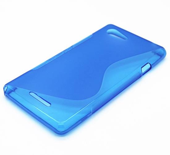 Sony Xperia E3 TPU Gel S-Line Case (Blue) (OEM)