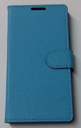 Sony Xperia E3 - Δερμάτινη Stand Θήκη Πορτοφόλι Με Πίσω Κάλυμμα Σιλικόνης Γαλάζιο (ΟΕΜ)