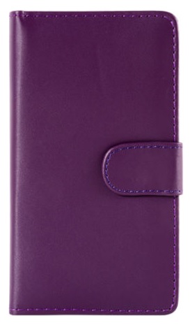 Sony Xperia E4g - Δερμάτινη Θήκη Πορτοφόλι Μώβ (OEM)