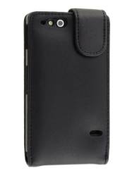 Sony Xperia Go ST27i Flip Leather Case - Black