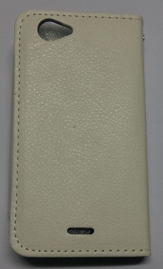 Sony Xperia J St26i - Leather Wallet Case With Magnetic Flip White (OEM)