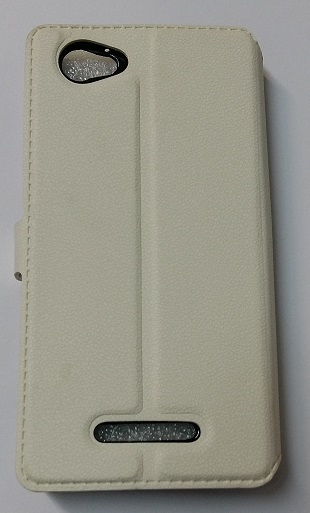 Sony Xperia M C1905 - Leather Wallet Stand Case With MagneticFlip White (OEM)