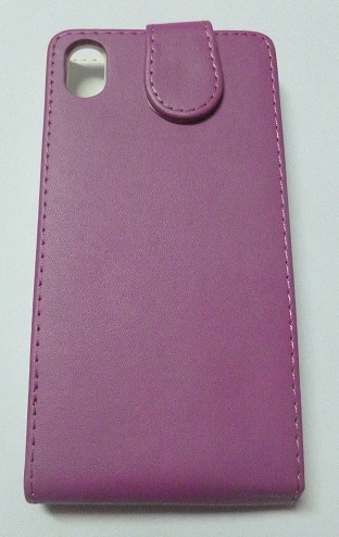 Sony Xperia M4 Aqua/M4 Aqua Dual - Δερμάτινη Θήκη Flip Φούξια (OEM)