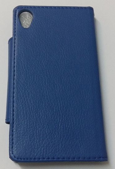 Sony Xperia M4 Aqua/M4 Aqua Dual - Δερμάτινη Θήκη Πορτοφόλι Με Μαγνητικό Φλίπ Μπλέ (OEM)