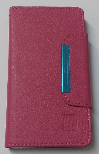 Sony Xperia M4 Aqua/M4 Aqua Dual - Leather Wallet Case With Magnetic Flip Magenta (OEM)