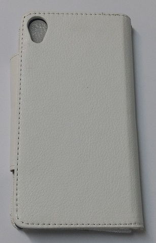 Sony Xperia M4 Aqua/M4 Aqua Dual - Leather Wallet Case With Magnetic Flip White (OEM)