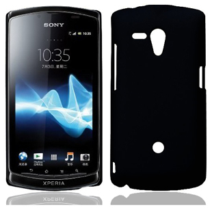 Sony Xperia Neo L (MT25i) Black Plastic Back Cover Case