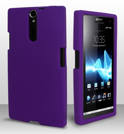 Purple Silicone Case for Sony Xperia S (LT26i)