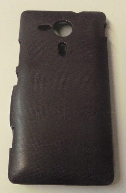 Sony Xperia SP M35h - Leather Magnetic Case With Hard Back Cover Purple (OEM)
