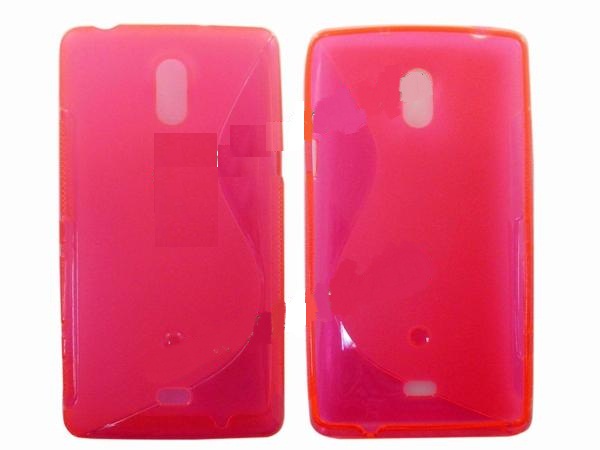Sony Xperia T Lt30p Θήκη Σιλικόνης TPU Γραμμής S Ροζ