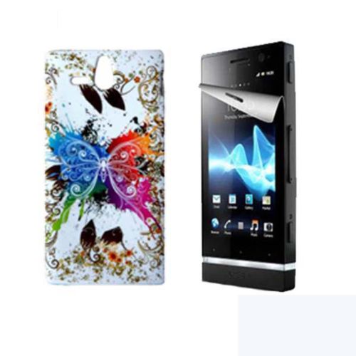 Sony Xperia U ST25i Gel TPU Case Color Butterfly