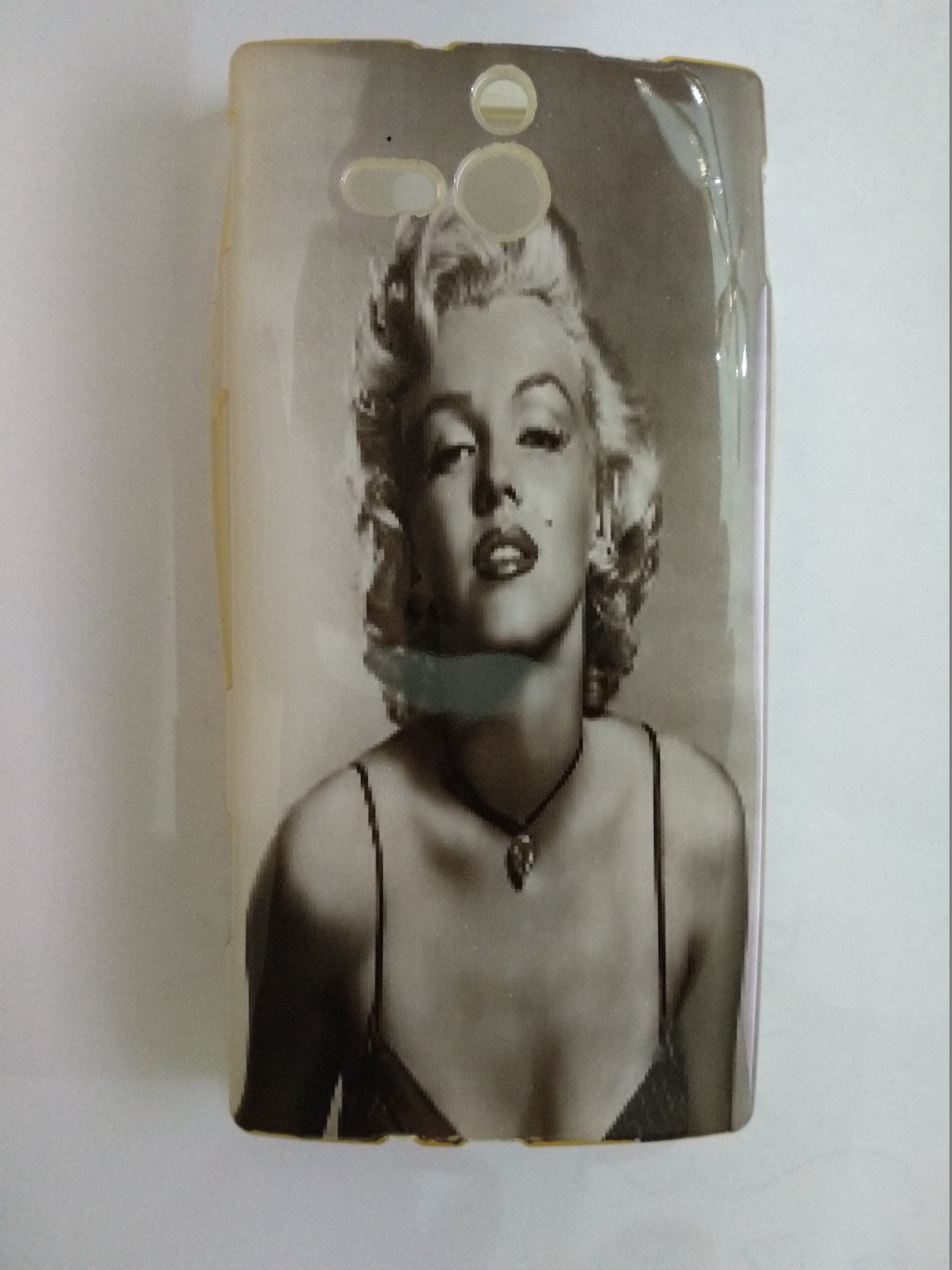 Sony Xperia U ST25i Silicone TPU Gel Case - Marilyn Monroe (OEM)