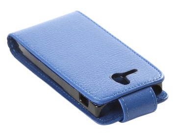 Sony Xperia U ST25i - Δερμάτινη Θήκη Flip Μπλέ (OEM)