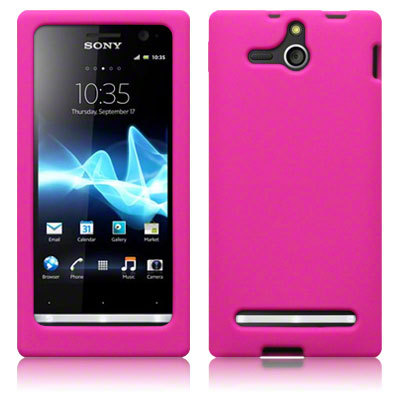 Silicone Case for Sony Xperia U (Pink)