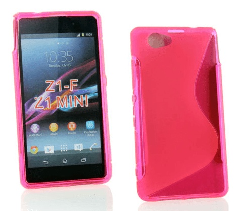 Sony Xperia Z1 Compact D5503 - Gel TPU Θήκη S-Line Ρόζ (OEM)
