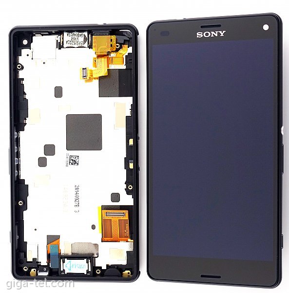 Sony Xperia Z3 Compact (D5803) Front Cover with Touchpad & LCD Display (Black) (SONY Ericsson)