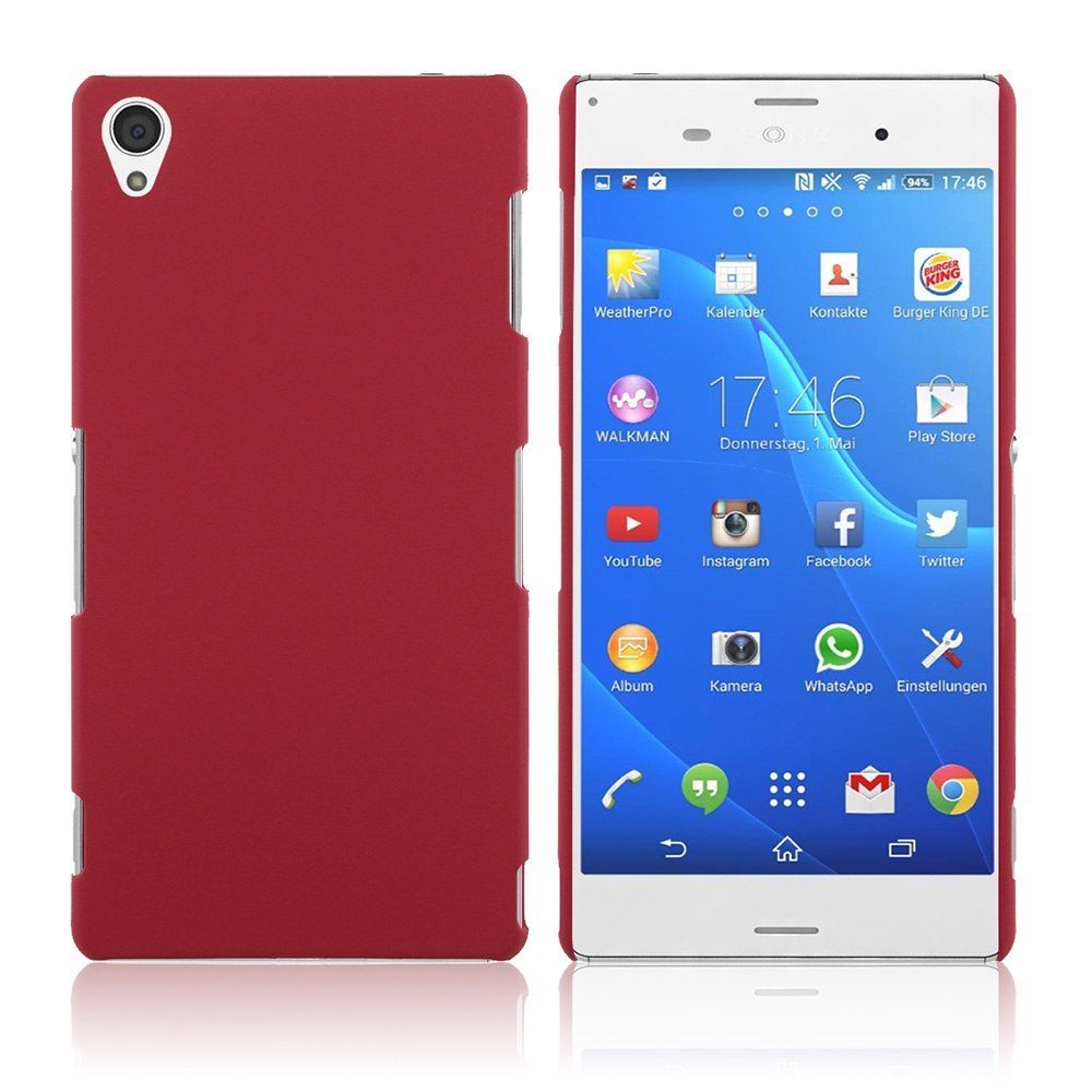 Sony Xperia Z3 - Πλαστικό Πίσω Κάλυμμα Κόκκινο (OEM)