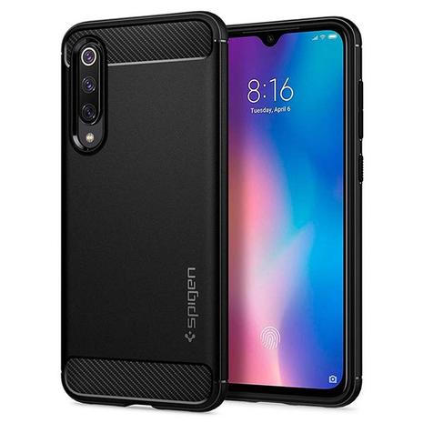 Clear Spigen Rugged Armor Black - Xiaomi Mi 9 SE (S46CS26435)